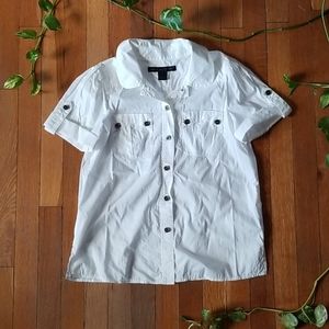 Marc Jacobs Short-sleeve White Button Up